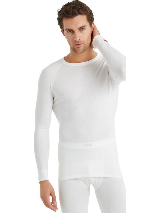 Blackspade Herren Thermo Langarmshirt Weiß