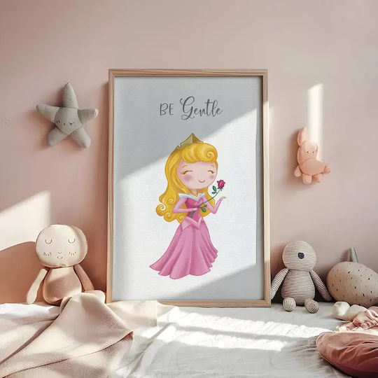Tablou Copilăresc Prințesă din Lemn 21x30buc