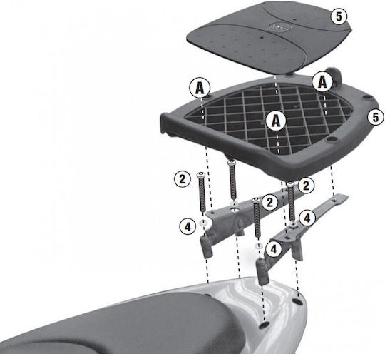 Givi Rack for Honda PCX 125 / PCX 150 Honda PCX 125 '10-'21/ PCX 150 '10-'18