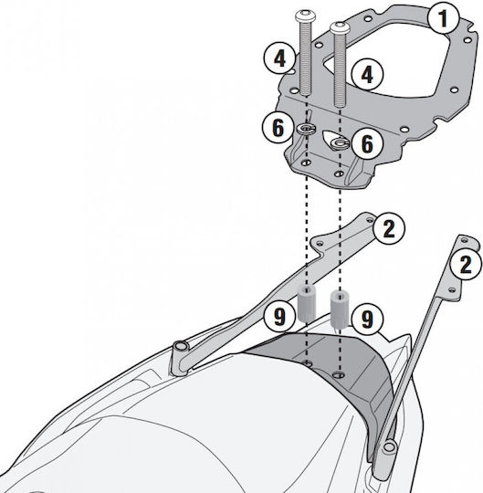 Givi Rack for Yamaha SR Kymco Xciting S400I 2018