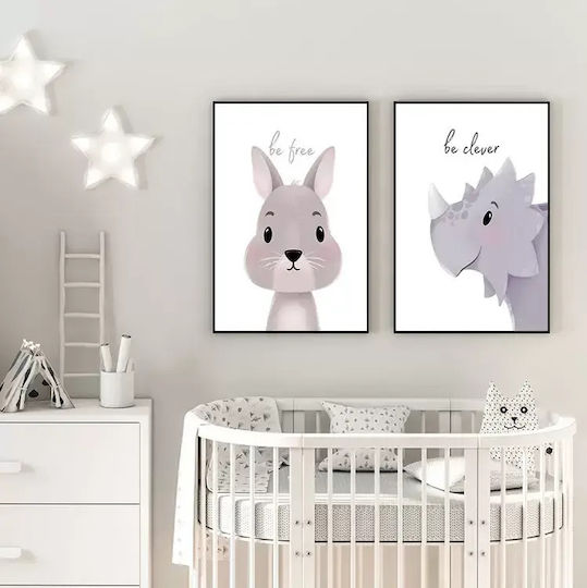 Kinder Wandkunst Mit Dinosaurier Be Clever 21x30cm