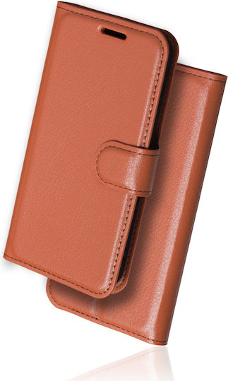Naxius Book Synthetic Leather Brown (Huawei P10 Lite)