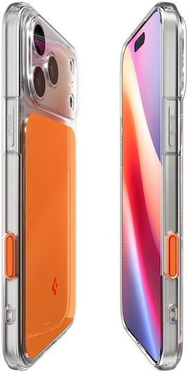 Spigen Ultra Hybrid T Umschlag Rückseite Kunststoff / Silikon 2mm Glossy Orange (iPhone 17 Pro Max)