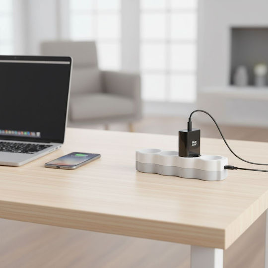 Blue Star Φορτιστής Χωρίς Καλώδιο με Θύρα USB-C 35W Power Delivery / Quick Charge 4.0 Μαύρος (TFB-TC-35WPD)