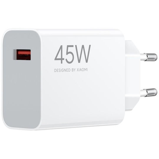 Xiaomi Φορτιστής Χωρίς Καλώδιο με Θύρα USB-A 45W Quick Charge 3.0 Λευκός (MDY-17-EF)
