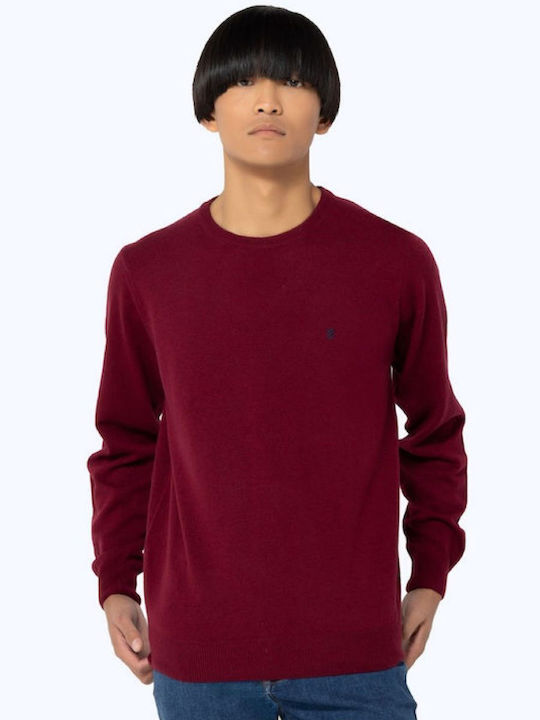 Langarm Burgundischer Pullover