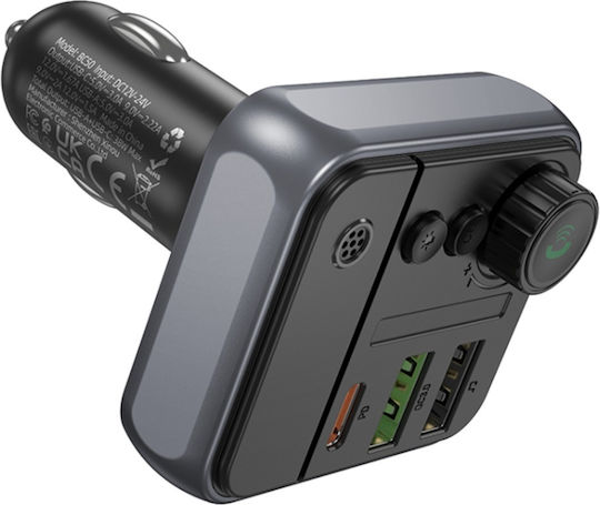 Borofone FM Transmitter Αυτοκινήτου BC50 mit USB / Typ-C,TC-TC