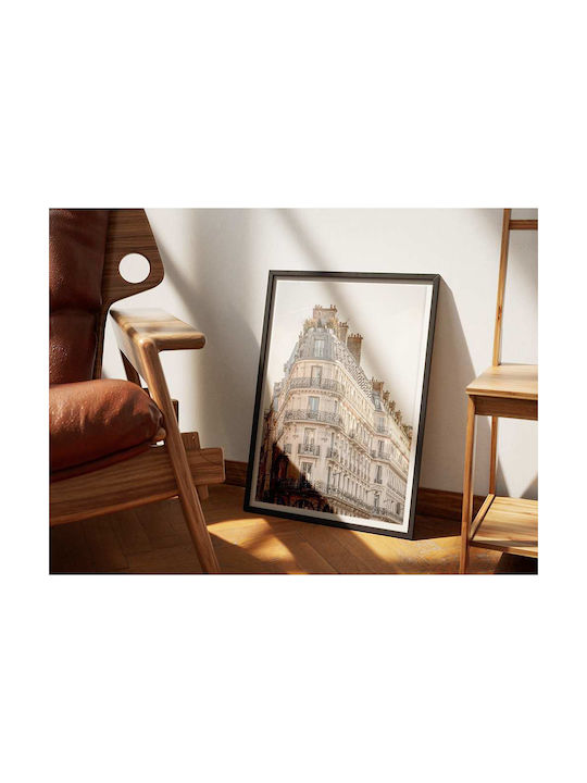 Poster Urban Architecture Pst2576 30cm X 40cm Frame Dark Natural Wood Brown