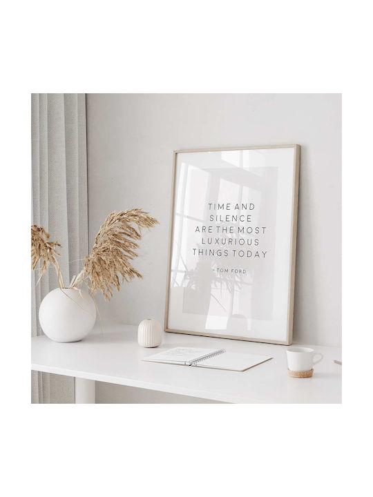 Poster Tom Ford Quote Pst2506 50cm X 70cm Κορνίζα Σκούρο Φυσικό Ξύλου Καφέ