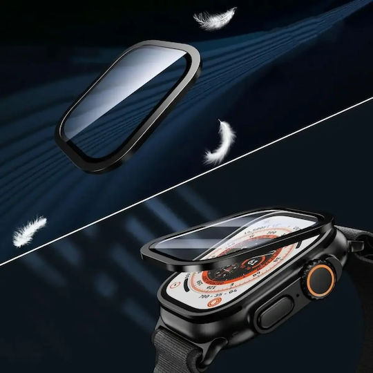 Tech-Protect Glass Ring Gehärtetes Glas für das Apple Watch Ultra 49mm 2Stück Black