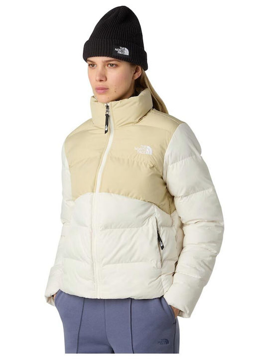 Saikuru Jachetă de femei Puffer cu protecție împotriva vântului Offwhite