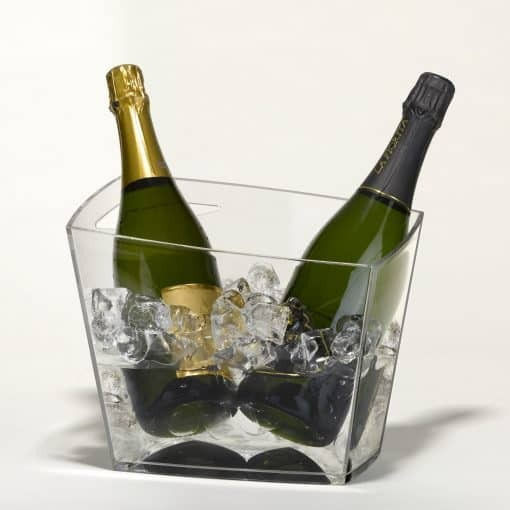 Einfache Champagners Acryl mit Abmessungen 28x19x23cm Transparent
