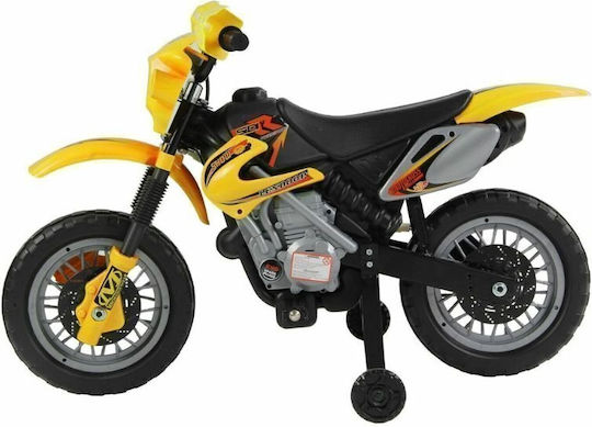 Παιδική Μηχανή Cross Ηλεκτροκίνητη 6 Volt Κίτρινη για 3+ ετών