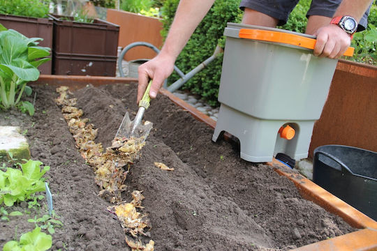 Composters Kitchen Bokashi Βοκασι Compboka Closed Type Composter 18lt