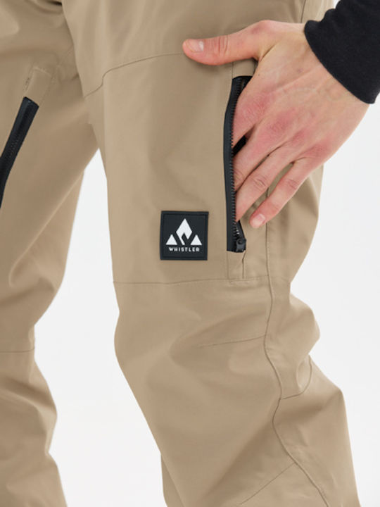 Whistler WH-W253193-3040_1 Men's Trousers for Ski & Snowboard Beige