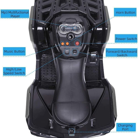 Παιδική Μηχανή Ηλεκτροκίνητη 12 Volt Κόκκινη για 3+ ετών