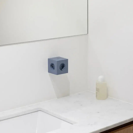 AVOLT PowerCube 3 Θέσεων με USB-C Μπλε