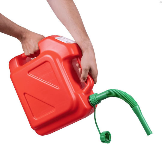 Δοχείο Καυσίμων Πλαστικό Σωλήνα 10l Red