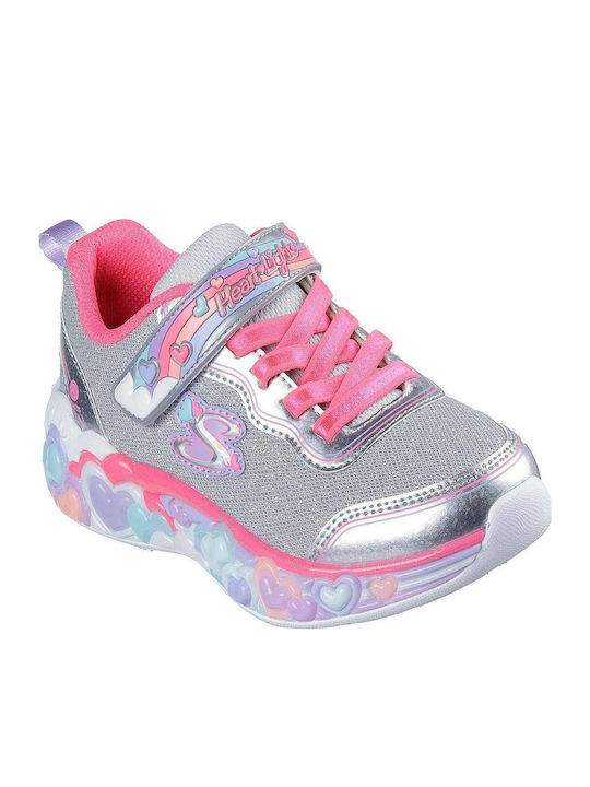 Skechers Heart Lights Ασημί