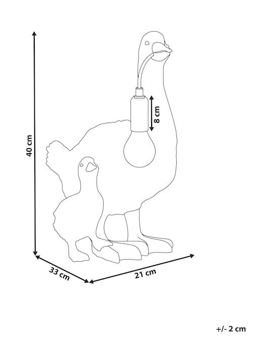 Beliani Dekorative Lampe Abbildung Gold