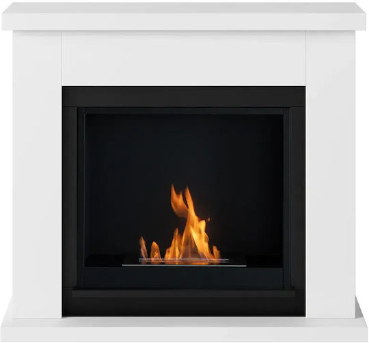 Tagu Indoor Floor Bioethanol Fireplace White