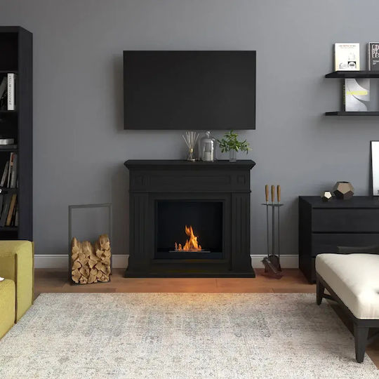 Tagu Indoor Floor Bioethanol Fireplace Black