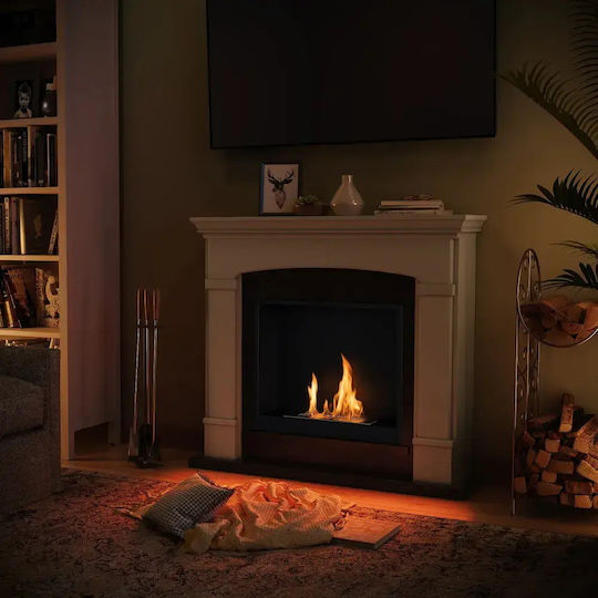 Tagu Indoor Floor Bioethanol Fireplace Beige