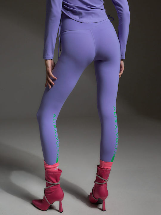 Damen Leggings Formendefinition Lila