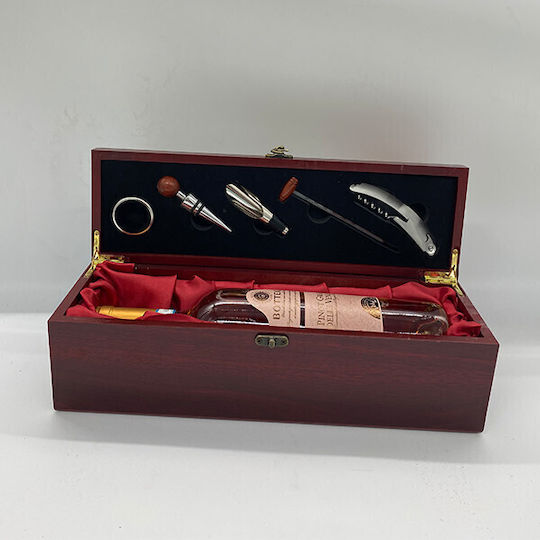 Gift Set Wooden Box 5 Accessories Bottega Pinot Grigio Rosé Doc Wine 750ml