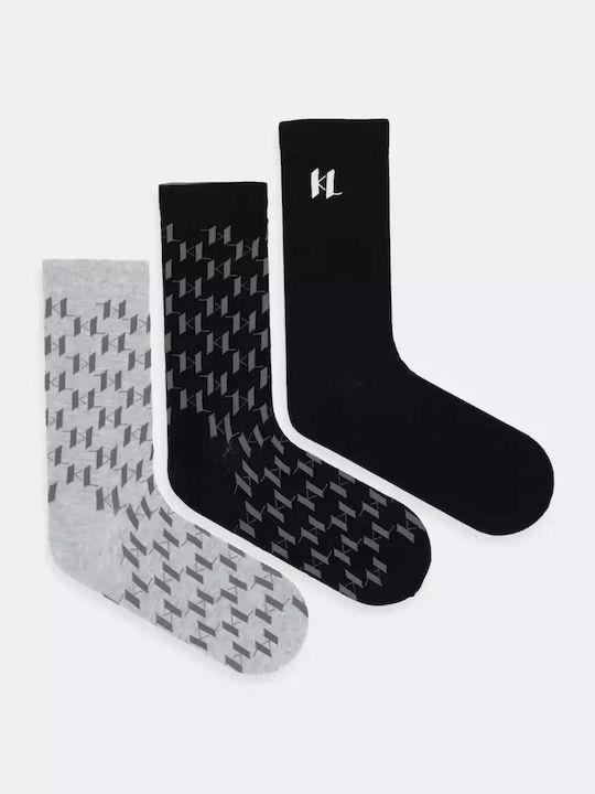 Karl Lagerfeld Bărbați Șosete Black/Grey 3Pachet Karl Lagerfeld Bărbați Șosete Black/Grey 3Pachet