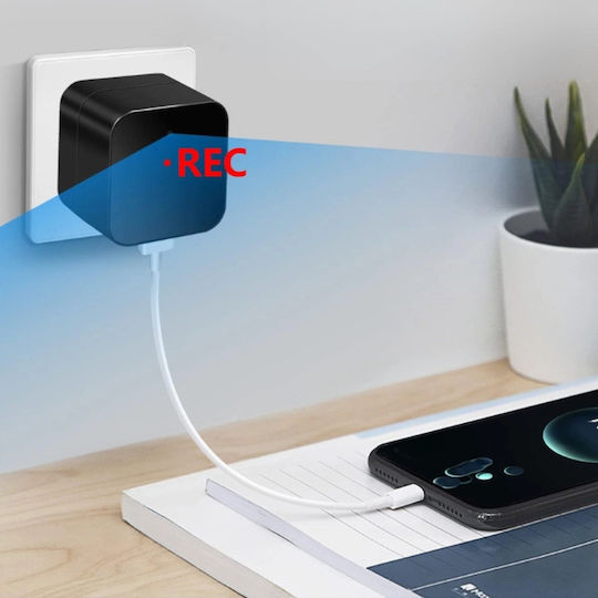 Usb Charger Spy Camera Wi-fi Full Hd Night Vision Motion Sensor