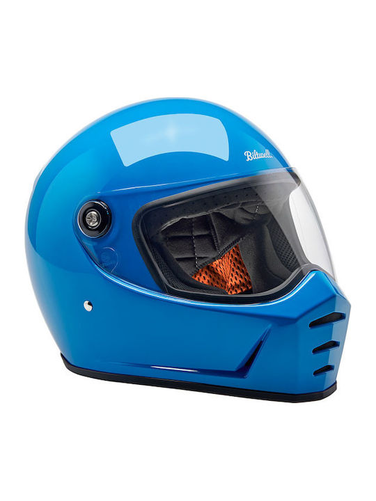 Biltwell Lane Splitter Tahoe Blue Мотоциклетна каска Full Face DOT / ECE 22.06
