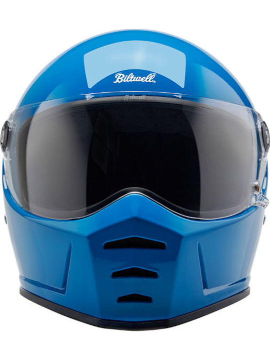 Biltwell Lane Splitter Tahoe Blue Мотоциклетна каска Full Face DOT / ECE 22.06