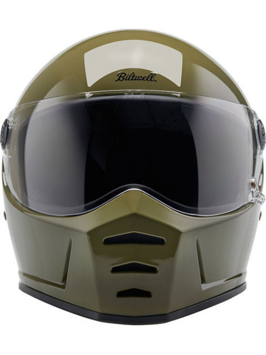 Biltwell Lane Splitter Olive Green Κράνος Μηχανής Full Face DOT / ECE 22.06