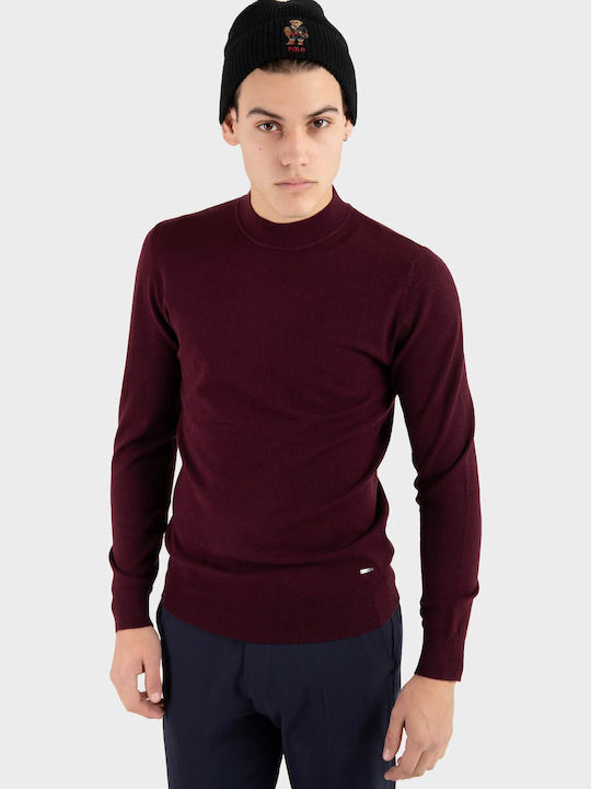 Long Sleeve Burgundy Blouse