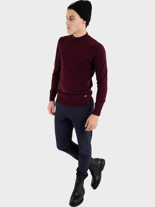 Long Sleeve Burgundy Blouse