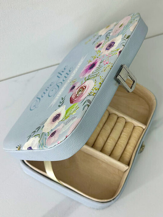 Velve Jewellery Box with Mirror White 24x17.5cm