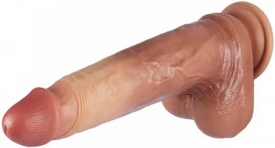 Hidden Desire Realistic Dildo with Scrotum and Suction Cup Flesh 23cm