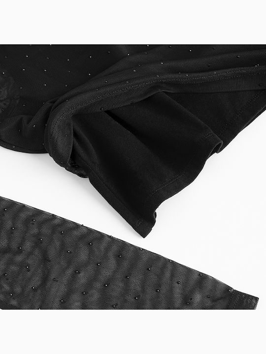 Kids Long-Sleeved Black Top