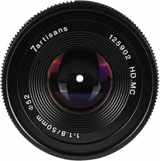 7artisans Crop Obiectiv Foto 50mm f/1.8 Photoelectric Teleobiectiv pentru Montura Magazin online Sony E Black