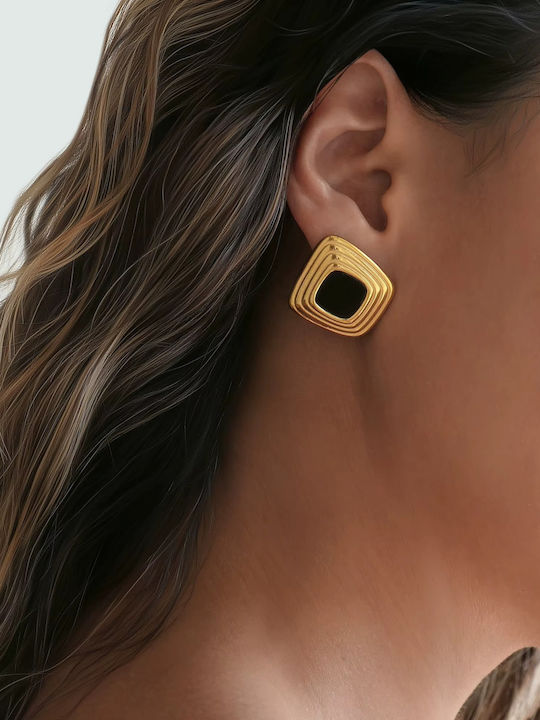 Enotia Earrings made of Steel Gold Plated Enotia Earrings made of Steel Gold Plated