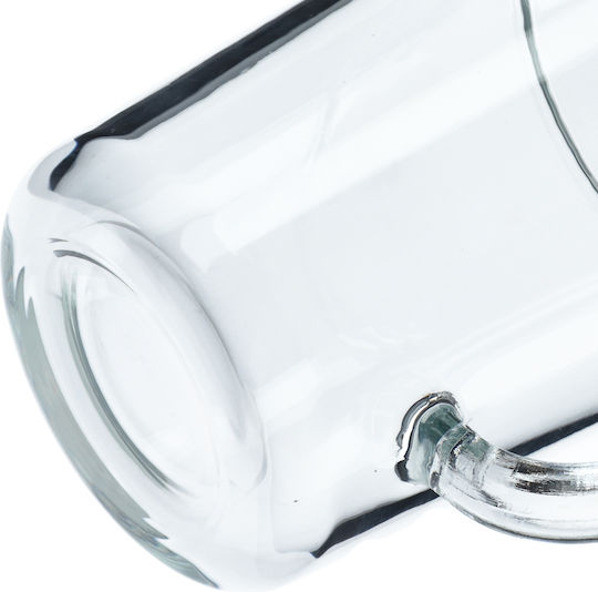 Kadax Mug Glass Transparent 410ml 4pcs