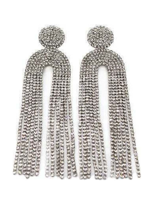 Velve Earrings made of Silver with Stones