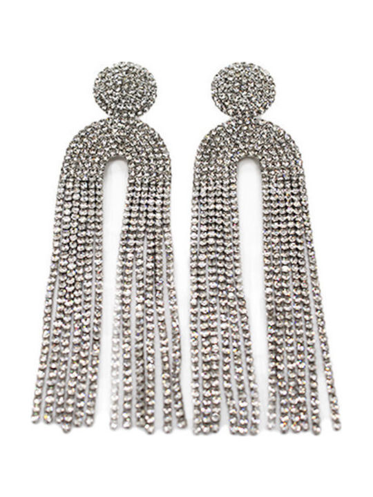 Velve Earrings made of Silver with Stones