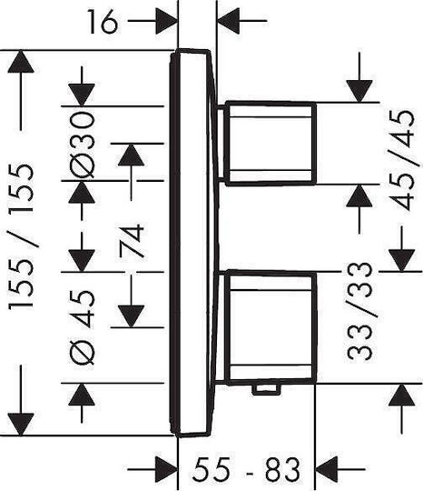 Hansgrohe pentru Duș Argintiu 4011097741697