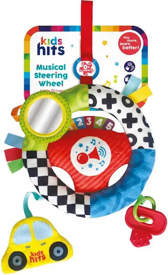 Kids Hits Pendant Toy for Crib and Stroller with Music, Teether, and Mirror for 0++ Months