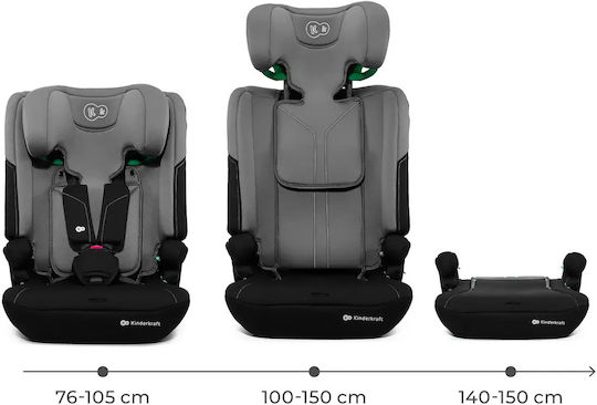 Kinderkraft I-comfy Baby Car Seat High-back Booster i-Size Dark Grey