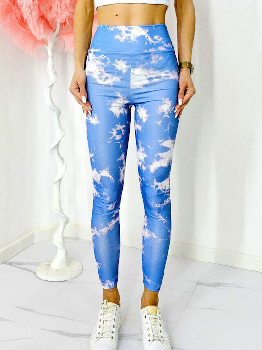 Yoga Women's Leggings Firming Push Up Blue
