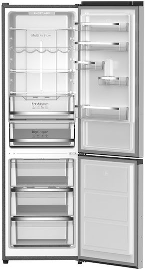 Morris Combină frigorifică 346lt Total NoFrost Î195xL60xA65.8cm. Inox T73344DBN