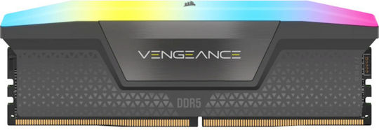Corsair Vengeance RGB 32GB DDR5 RAM mit 2 Modulen (2x16GB) und Geschwindigkeit 6000 für Schreibtisch